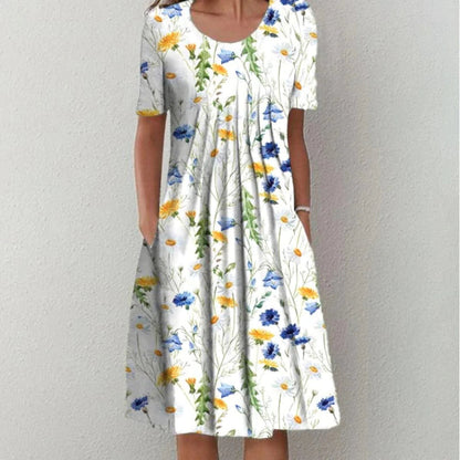 Comfortable tummy-coverage everyday dress for women | Gigi -2