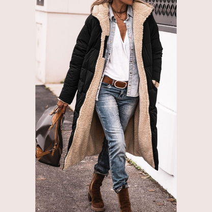 Reversible long coat for women | Amelia