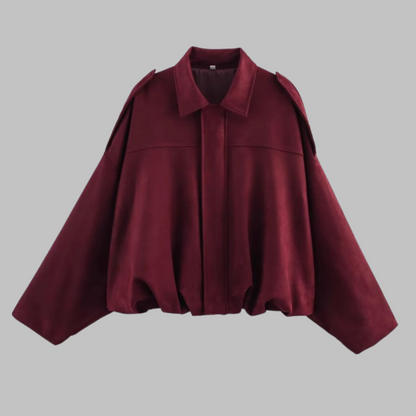Loose fit military-style jacket for women | Arvella