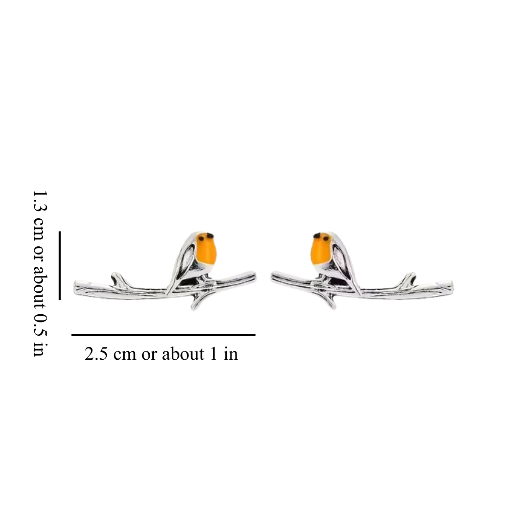 Charming Robin Bird Drop Earrings for Women | Robinelle