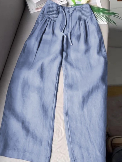 Wide-Leg Relaxed Casual Trousers for Women | Camille