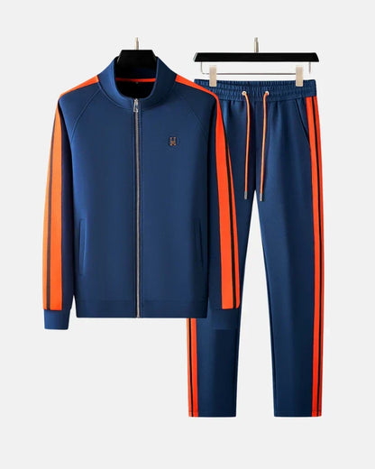 Athletic zip tracksuit set for men | Velmont