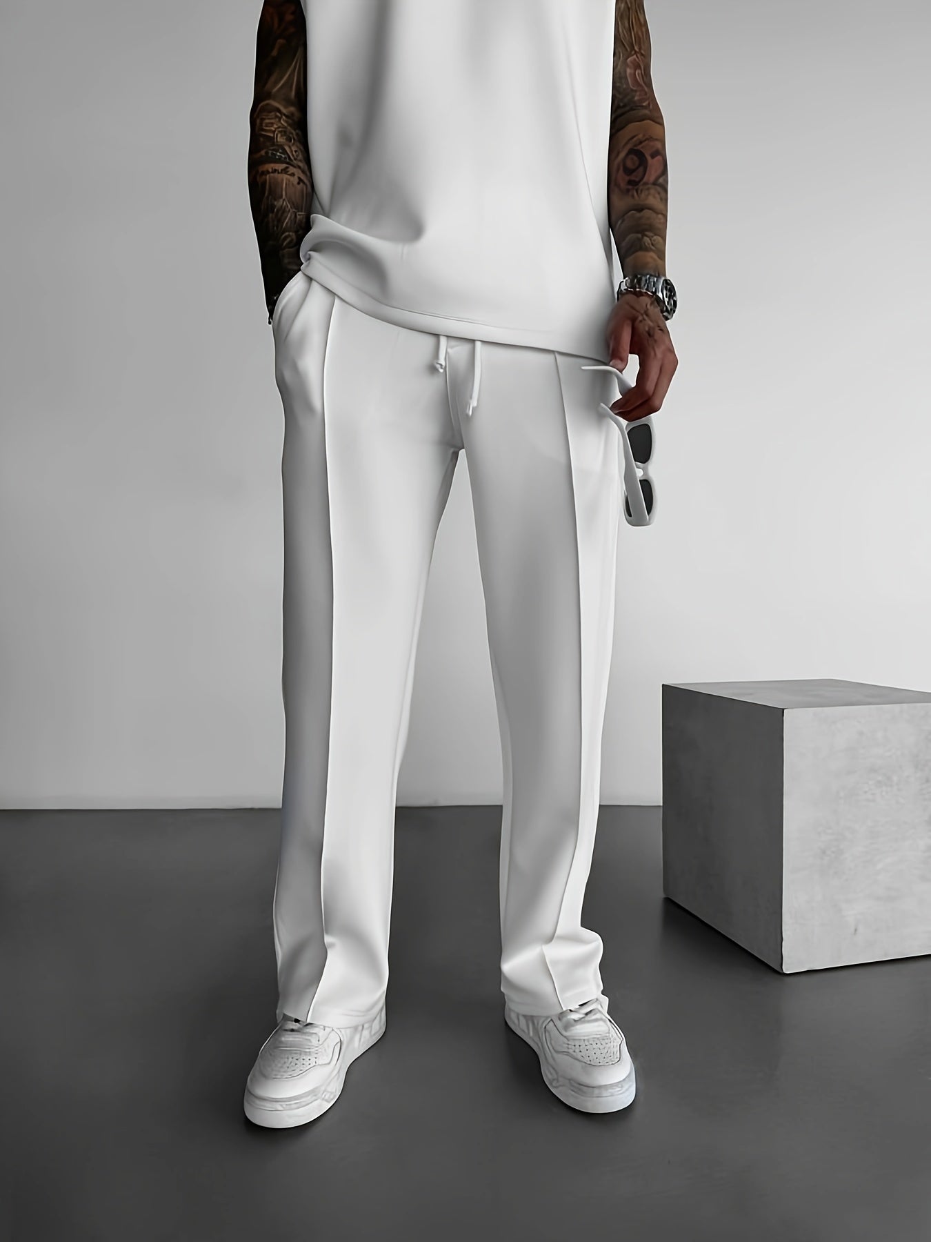 Smart pleated tailored everyday trousers for men | Ellison -3