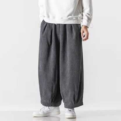 Enso Corduroy Wide-Leg Pants men| Rensai