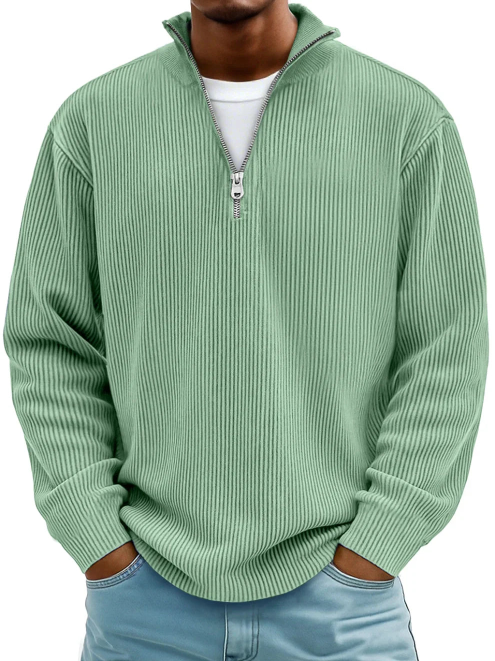 Half-zip casual sweater for men | Calix