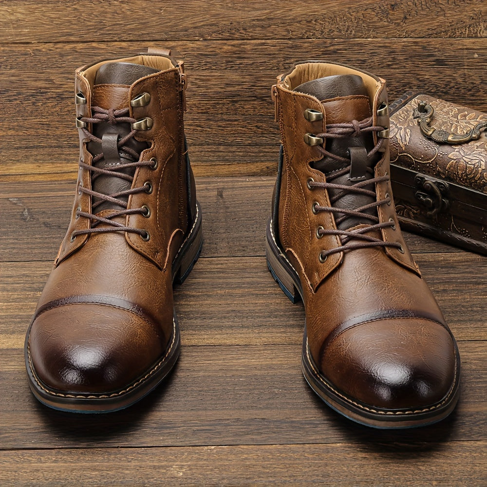 Classic brogue ankle boots for men | Maxwell