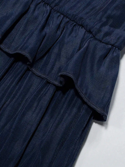 Tiered ruffle maxi dress for women | Lara