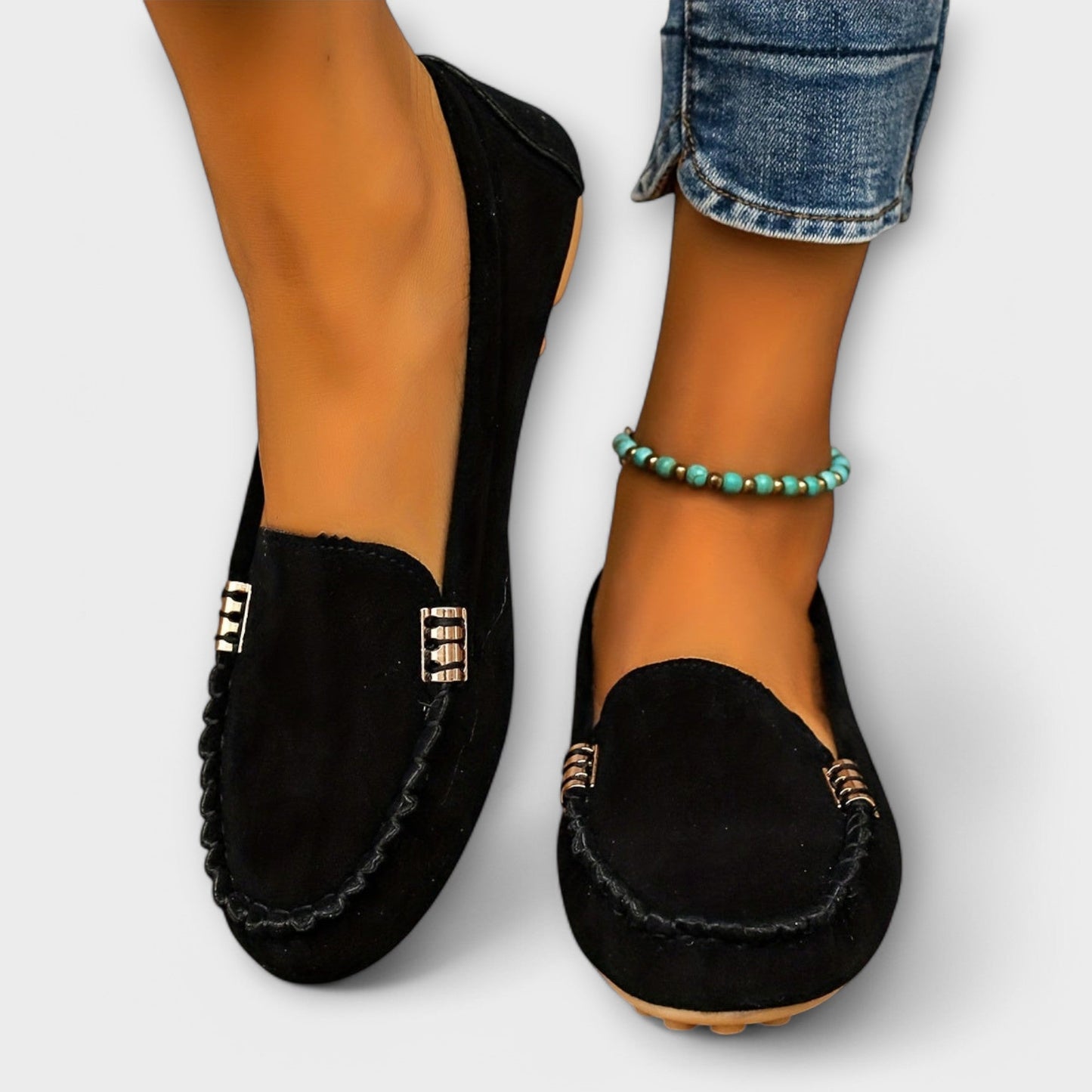Classic Moccasin-Style Slip-On Loafers for Women | Bianca