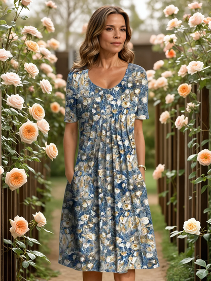 Elegant tummy-coverage everyday dress for women | Marianne -3