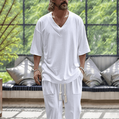 Relaxed fit two-piece outfit set for men | Kaelen