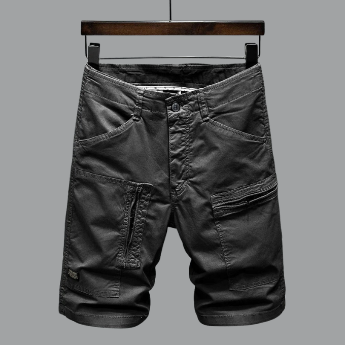 Tailored organic-cotton cargo shorts for men | Hampton -10