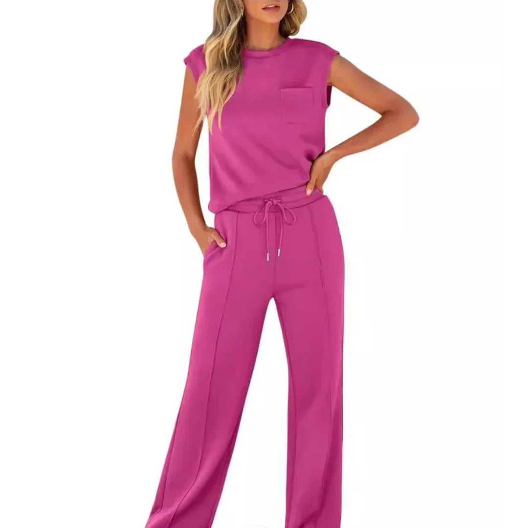 Casual summer lounge co-ord set for women | Kaiya