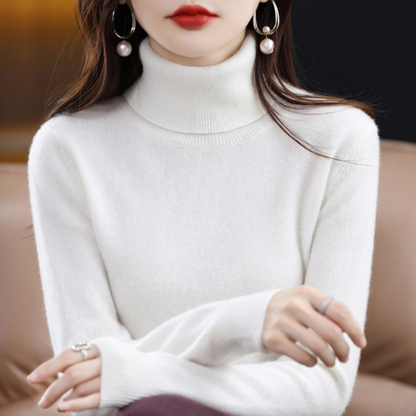 Elegant turtleneck knit sweater with soft feel Cozy for Women | Emmie Luxe