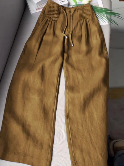 Wide-Leg Relaxed Casual Trousers for Women | Camille