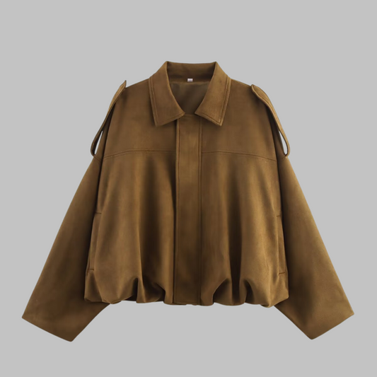Loose fit military-style jacket for women | Arvella