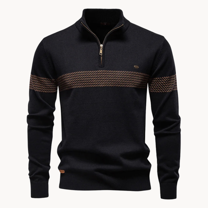 Heritage stripe cosy knit jumper for men | Durham -2