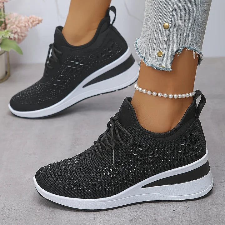 Supportive Breathable Lace-Up Sneakers for Women | Bonnie
