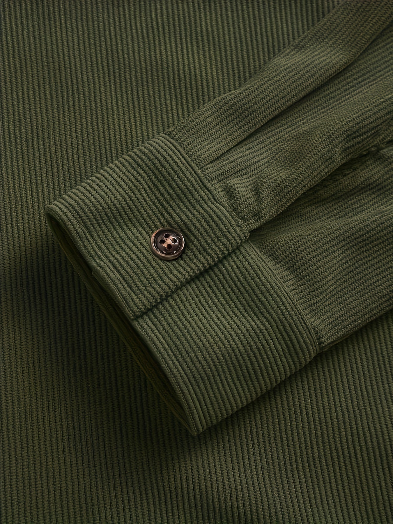 Textured casual button-up overshirt for men | Ellison Cord -15