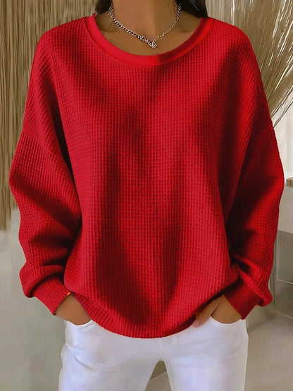 Textured cosy knit everyday jumper for women | Elora -2