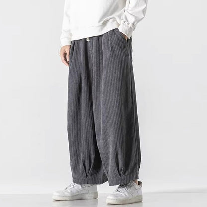 Enso Corduroy Wide-Leg Pants men| Rensai