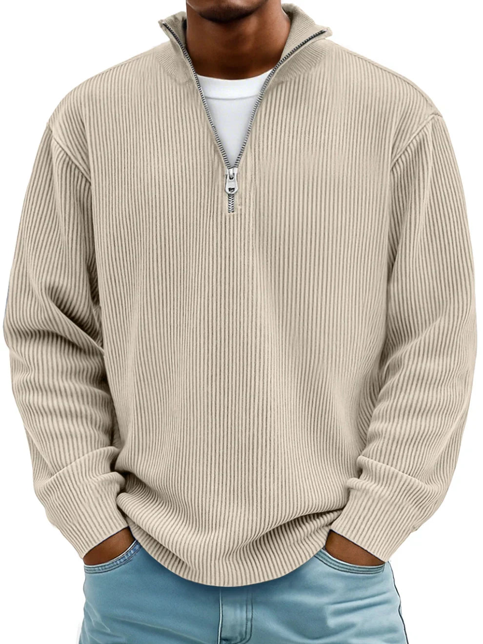 Half-zip casual sweater for men | Calix