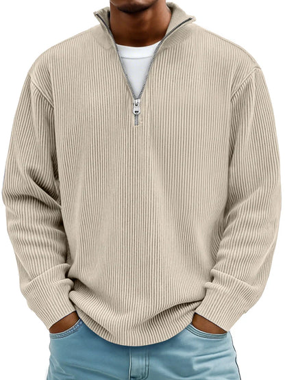 Half-zip casual sweater for men | Calix