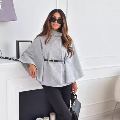 Butterfly sleeve belted jacket for women | Selviora