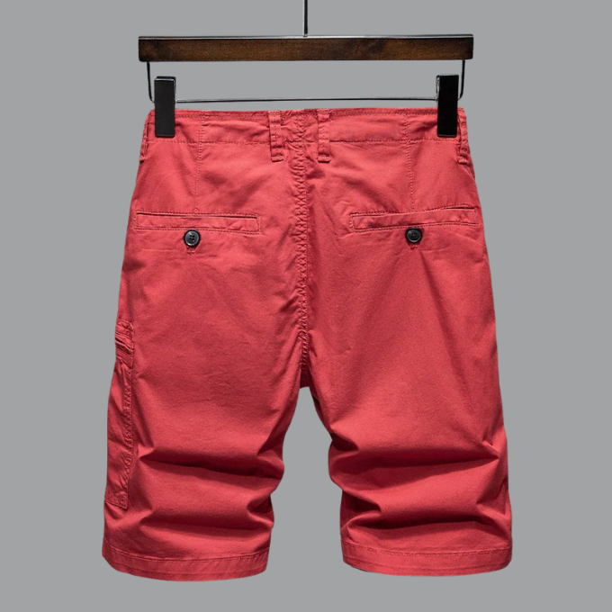 Tailored organic-cotton cargo shorts for men | Hampton -9