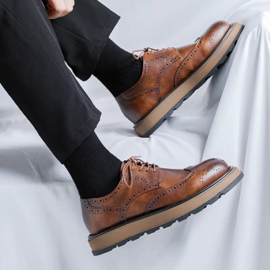Classic brogue dress shoes for men | West