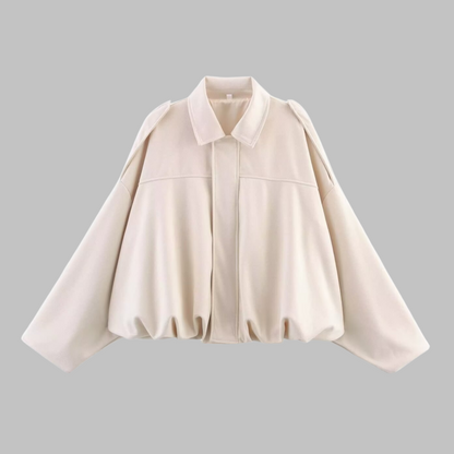 Loose fit military-style jacket for women | Arvella