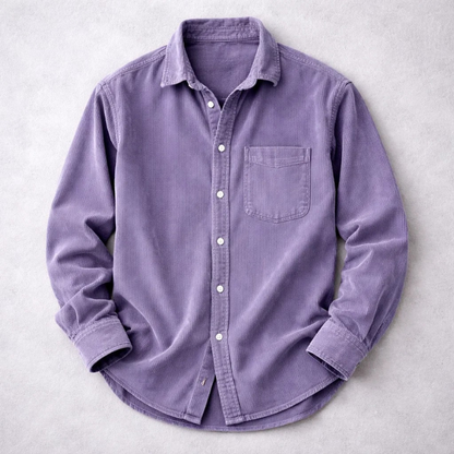Classic corduroy casual shirt for men | Hudson -3