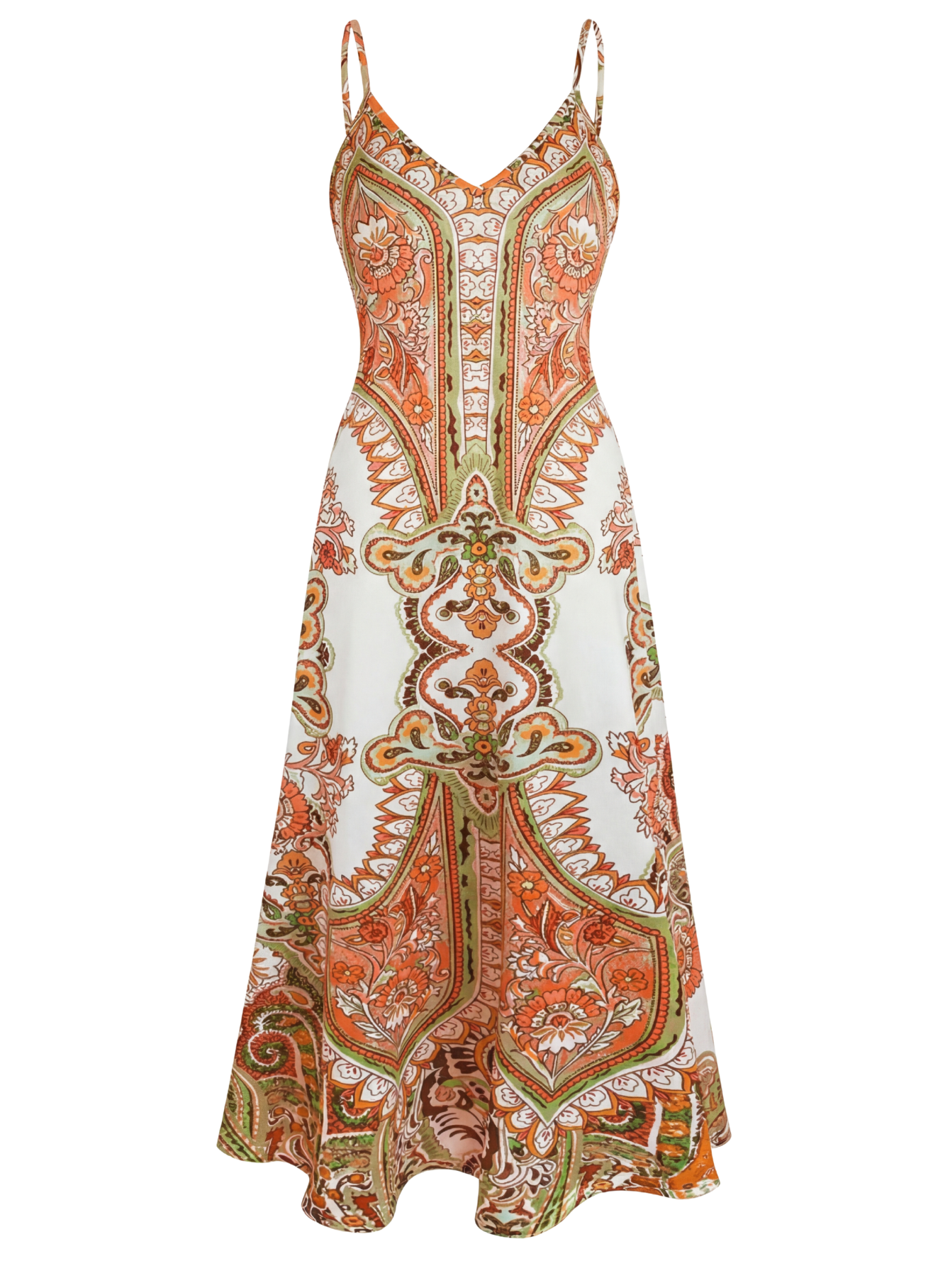 Boho floral sleeveless dress for women | Ottilie