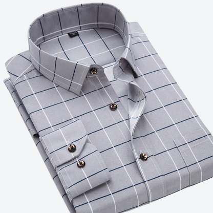 Nautical print long sleeve shirt for men | Marcellin