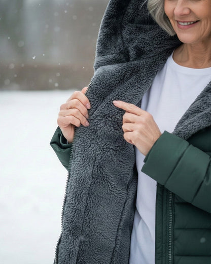 Fleece-Lined Quilted Puffer Coat for Women | Jami