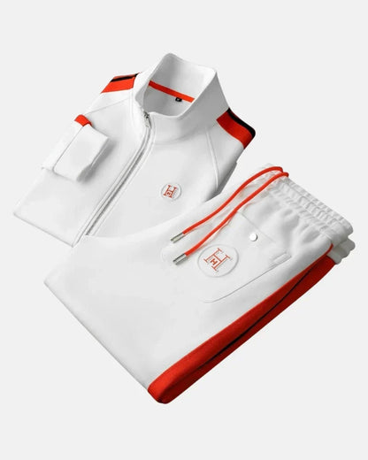 Athletic zip tracksuit set for men | Velmont