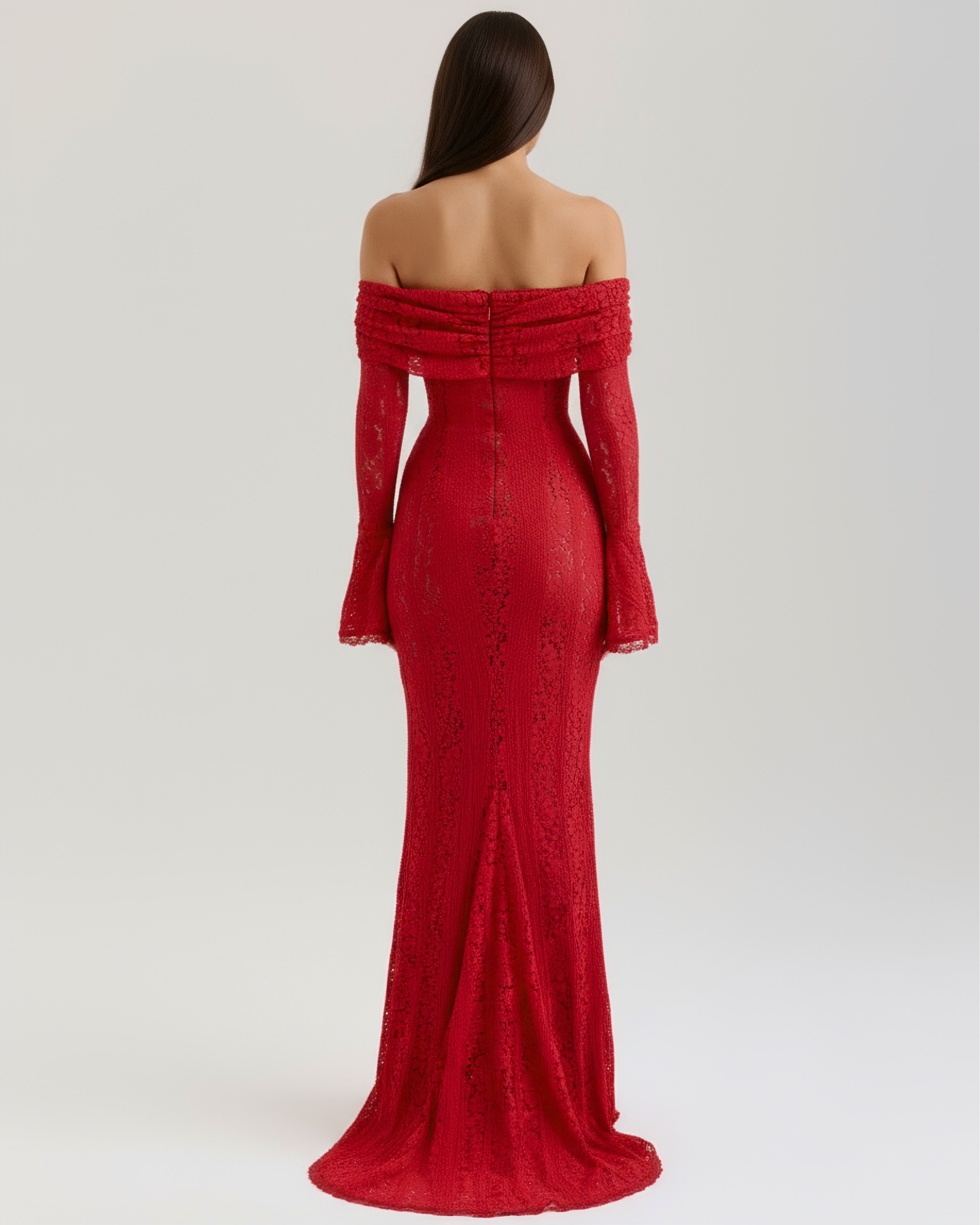 Off-shoulder elegant maxi dress for women | Alessandra
