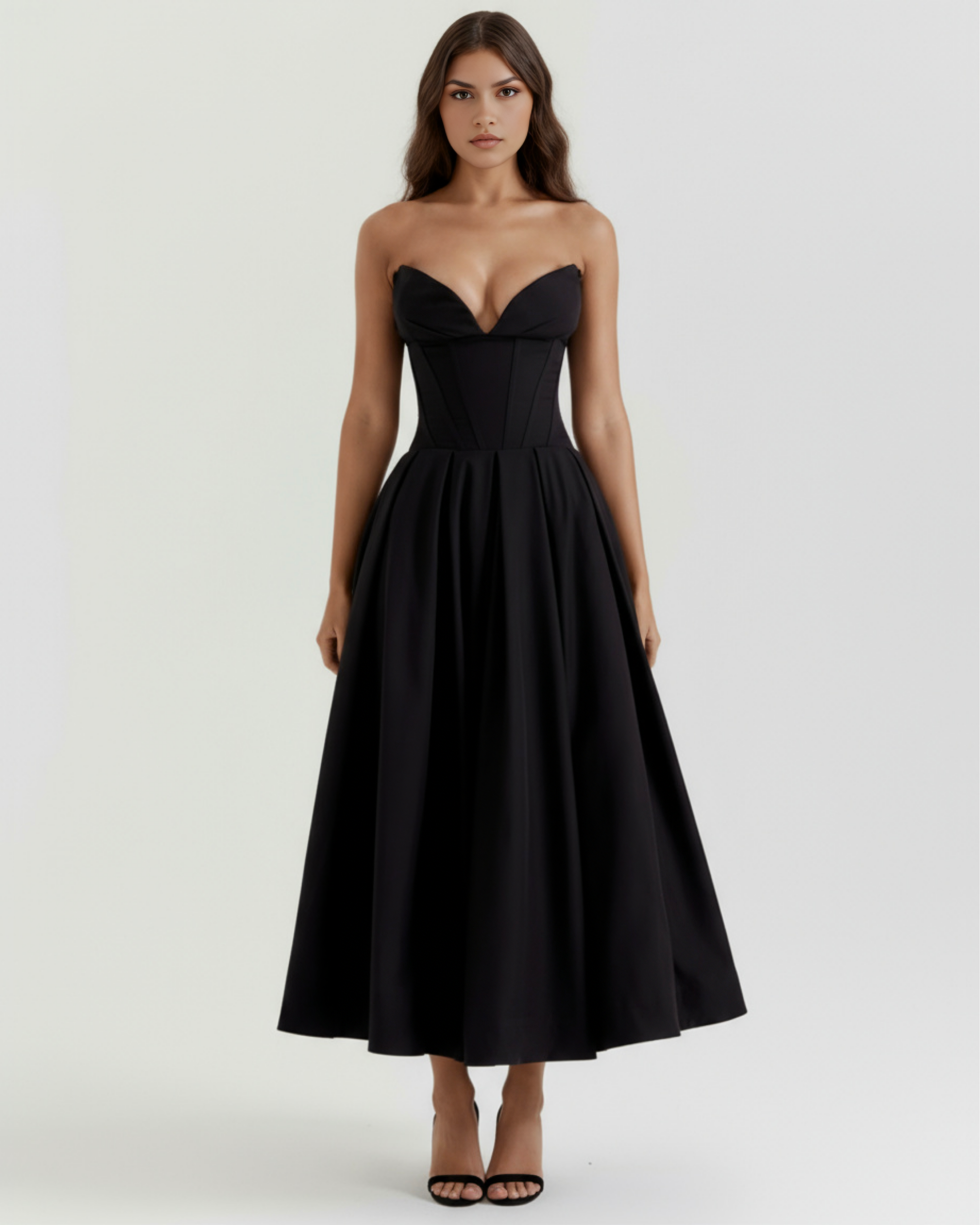 Ruched bodycon midi dress for women | Amalfi