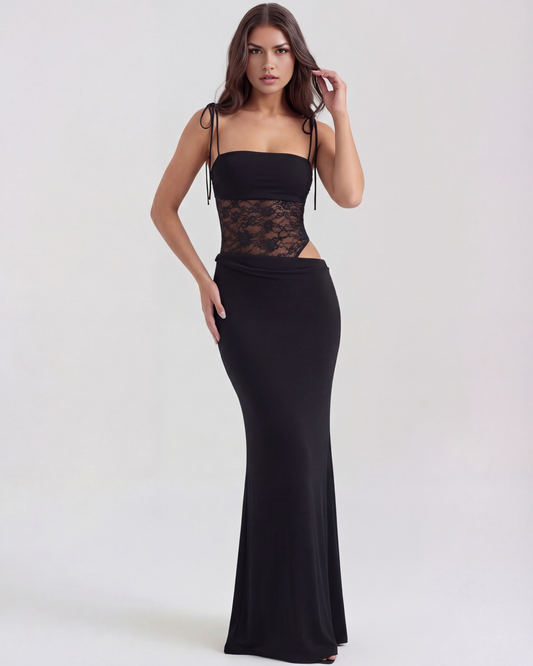 Lace bodycon maxi dress for women | Valeria