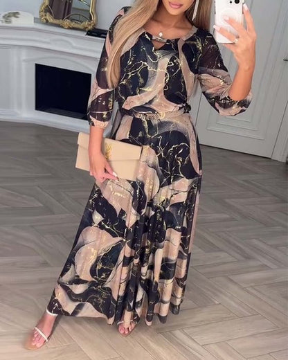 Printed maxi dress for women | Chavelle