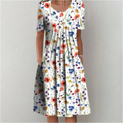 Comfortable tummy-coverage everyday dress for women | Gigi -1
