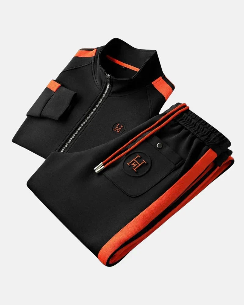 Athletic zip tracksuit set for men | Velmont
