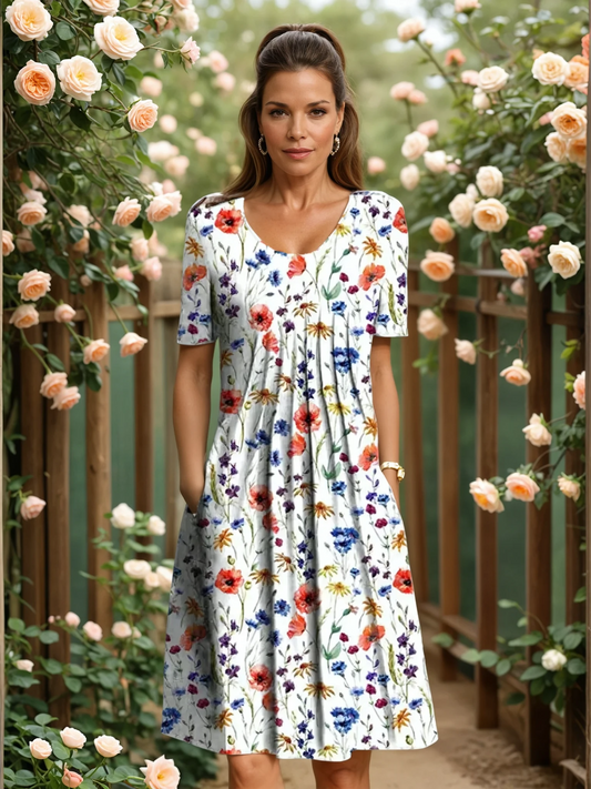 Elegant tummy-coverage everyday dress for women | Marianne -1