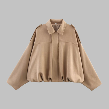 Loose fit military-style jacket for women | Arvella