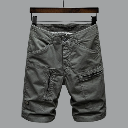 Tailored organic-cotton cargo shorts for men | Hampton -11