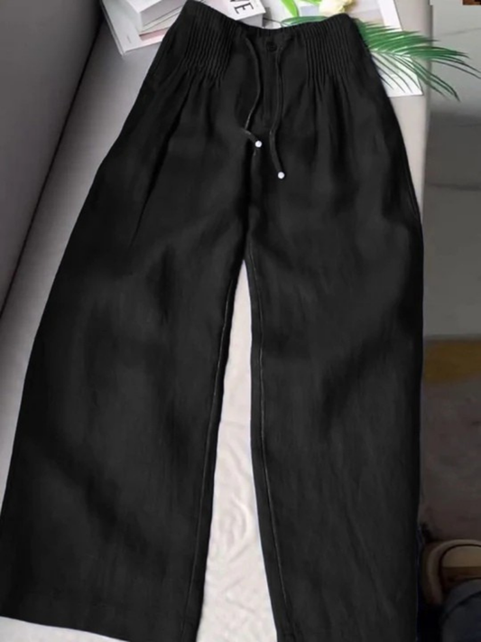 Wide-Leg Relaxed Casual Trousers for Women | Camille