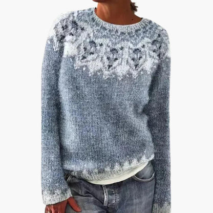Textured round-neck knit everyday jumper for women | Marielle -6
