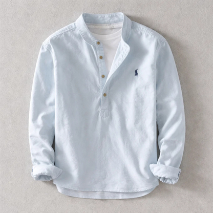 Relaxed everyday henley shirt for men | Osaka -2