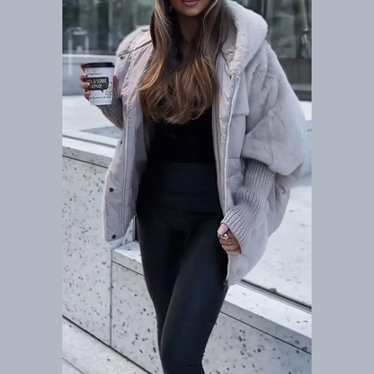 Multicolor hooded bomber jacket for women | Hester