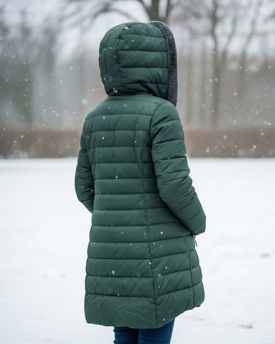 Fleece-Lined Quilted Puffer Coat for Women | Jami