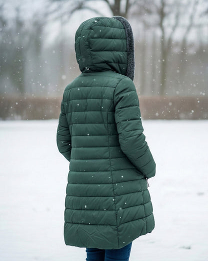 Fleece-Lined Quilted Puffer Coat for Women | Jami